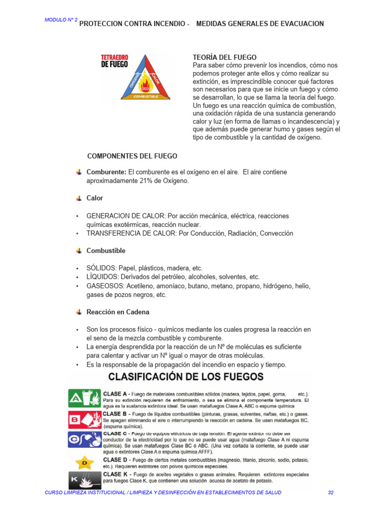 Modulo Proteccion Contra Incendios Ate | PDF | Combustión | Oxígeno