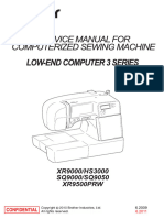 Brother XR9000 Sewing Machine Service Manual