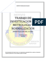 Las aleaciones férreas trabajo de metrologia