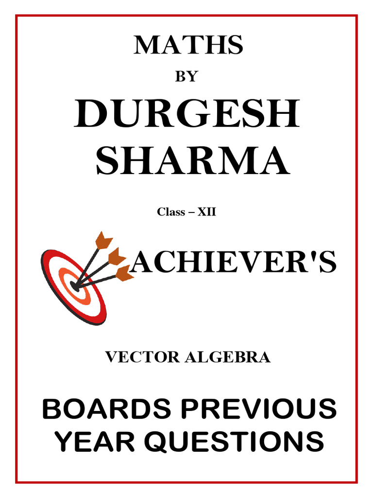 Vector Algebra: Key Concepts & Problems | PDF | Euclidean Vector | Line ...
