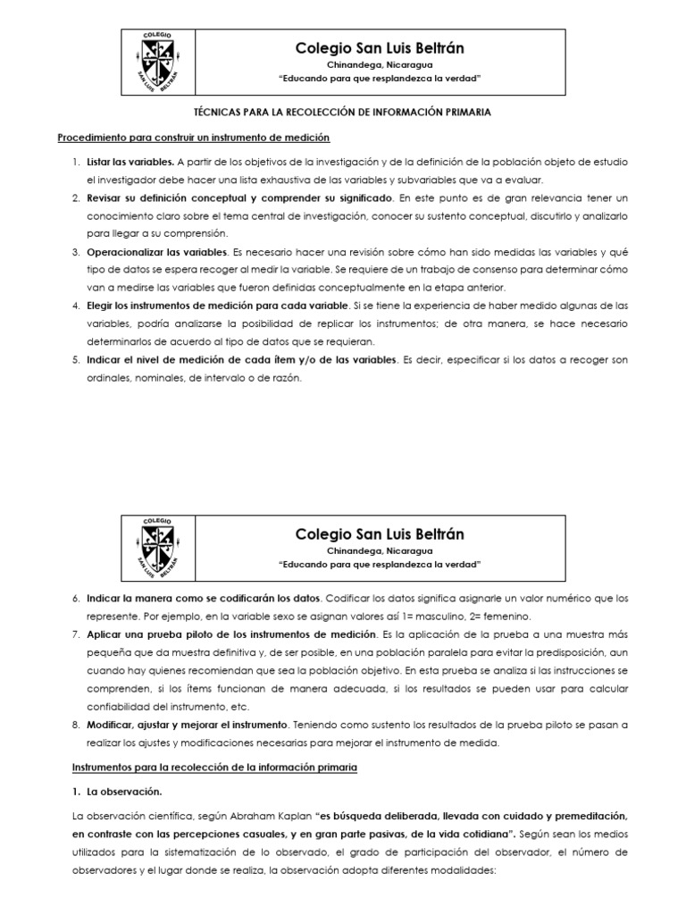 1 2 material de trabajo recoleccion informacion pdf metodolog a
