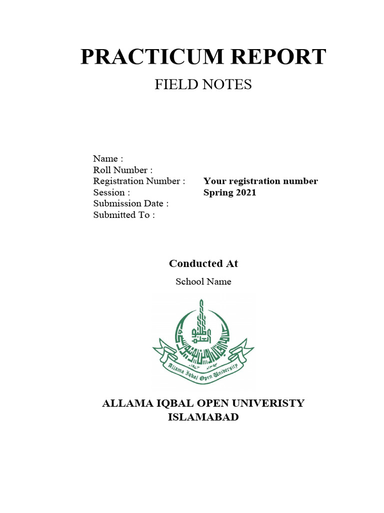 Field Notes 8608 | PDF | Teachers | Teaching Method
