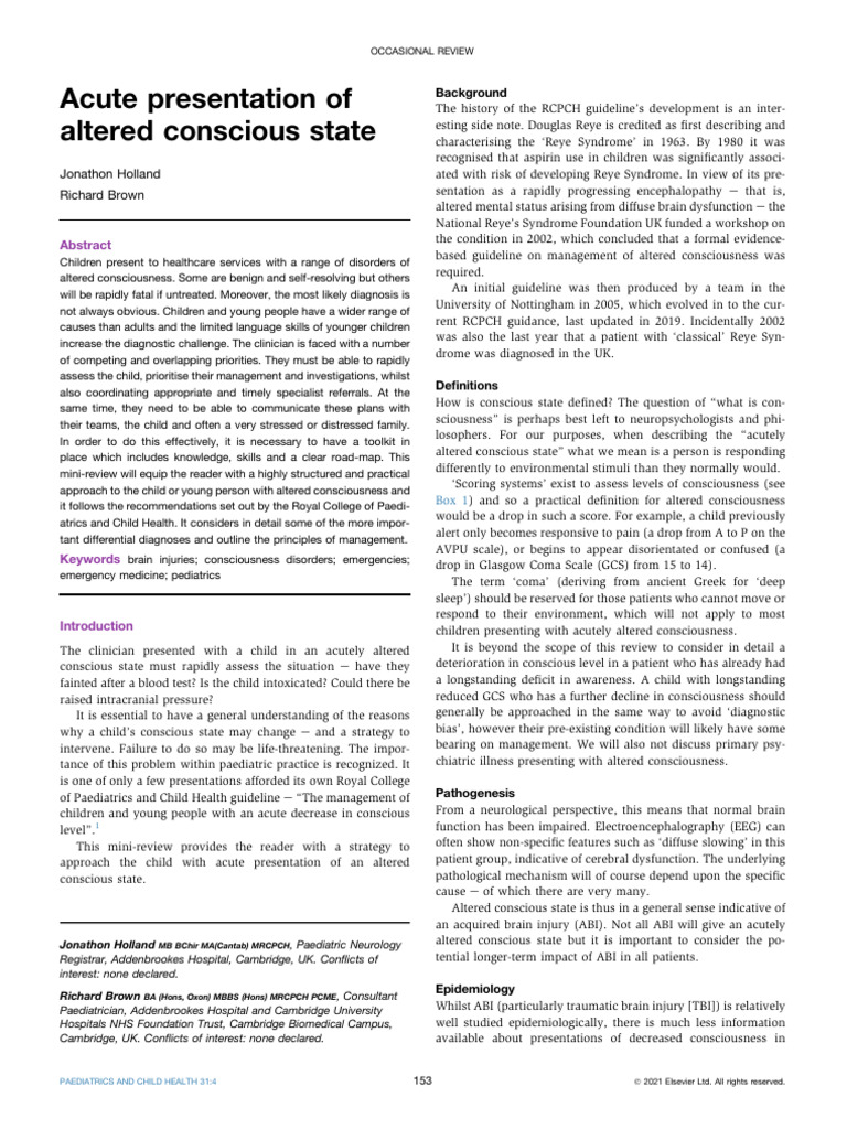 Acute Altered Sensorium Icd 10