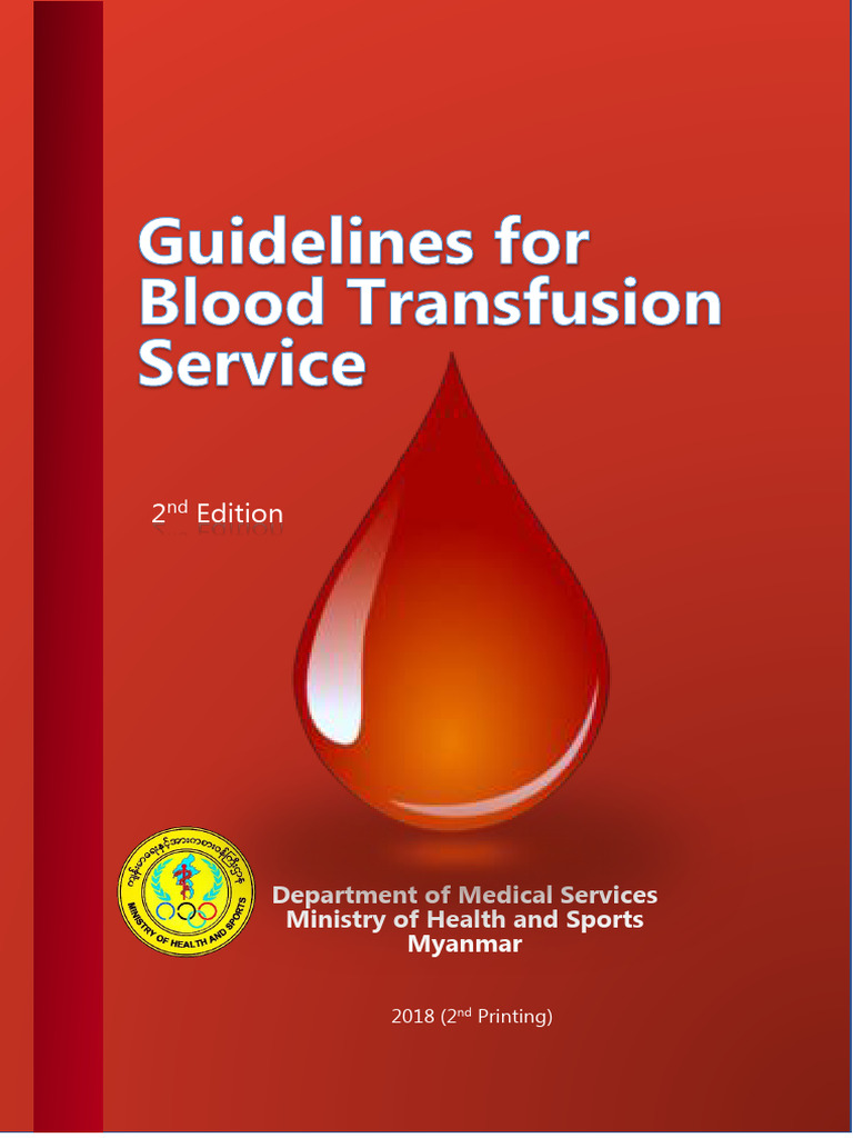 Guidelines For Blood Transfusion Service | PDF | Blood Transfusion ...