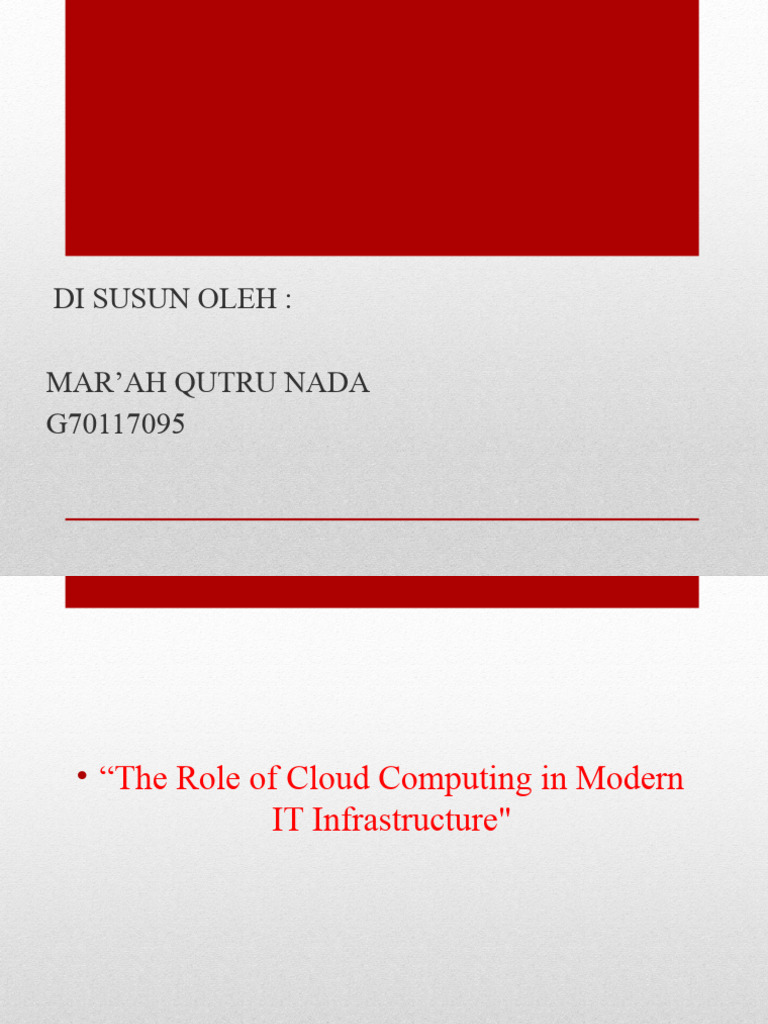 Peran Cloud Computing dalam TI Modern | PDF