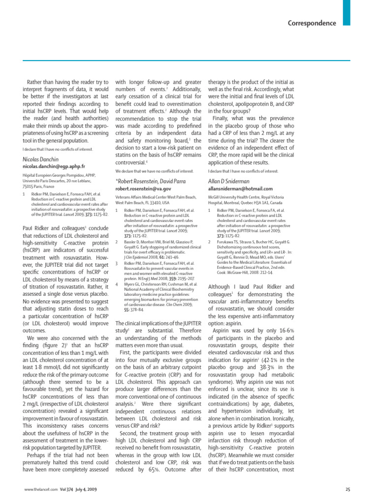 Piis0140673609612320 pdf c reactive protein statin