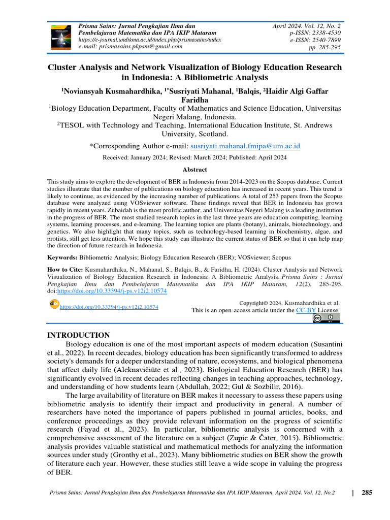 Jurnal Analisis Bibliometric Trend Riset Pdf Data Learning