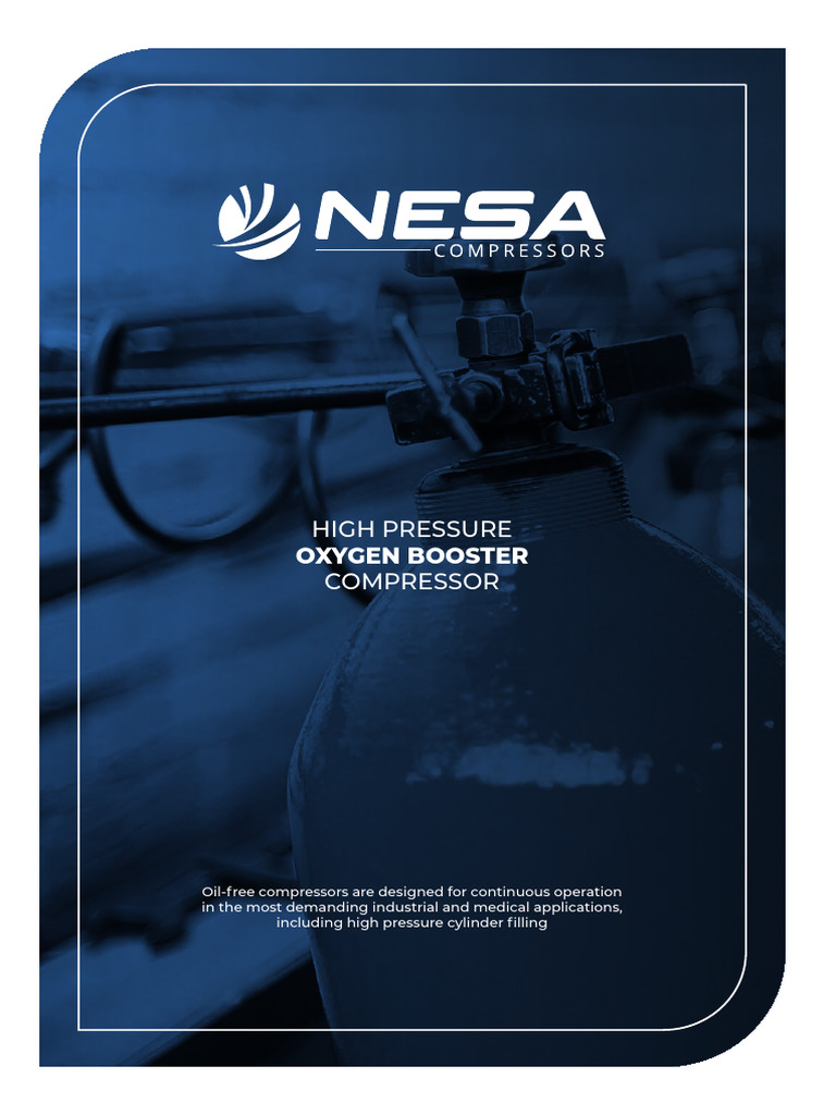 Nesa High Pressure Oxygen Boosters Pdf Valve Mechanical Engineering