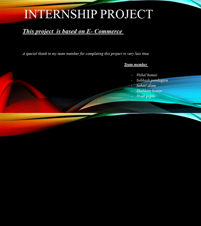 Internship Project | PDF