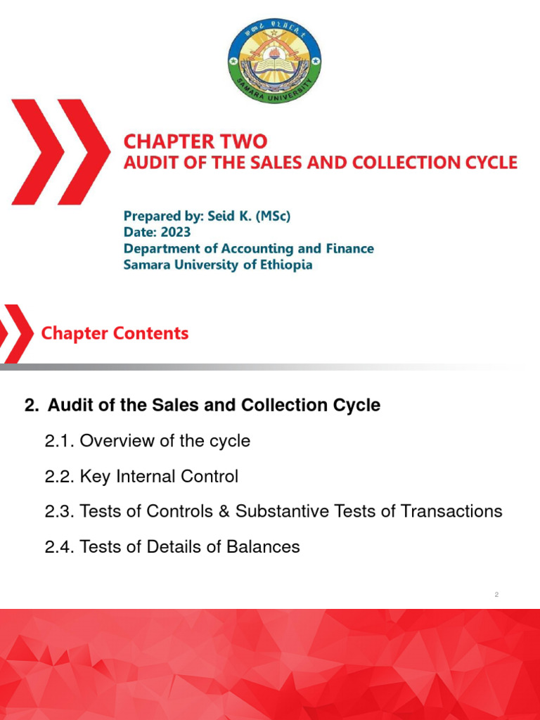 Audit Ii Chapter 2 | PDF | Invoice | Audit