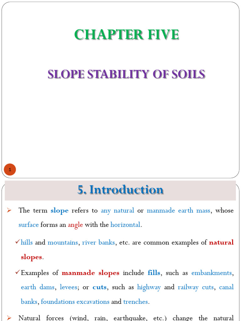 Slope Stability Analysis of Soils | PDF | Earth Sciences | Applied And ...
