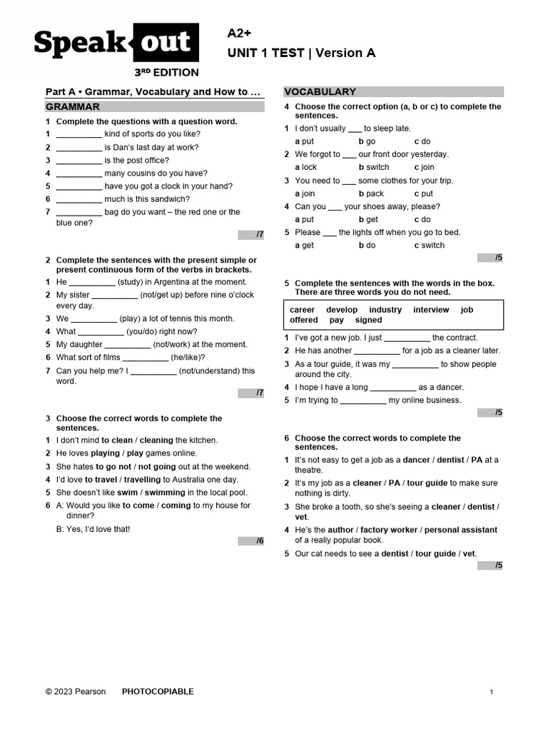 So3 A2 Unit Test U1a Pdf