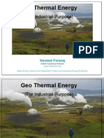 Geo Thermal Energy: (For Industrial Purpose)