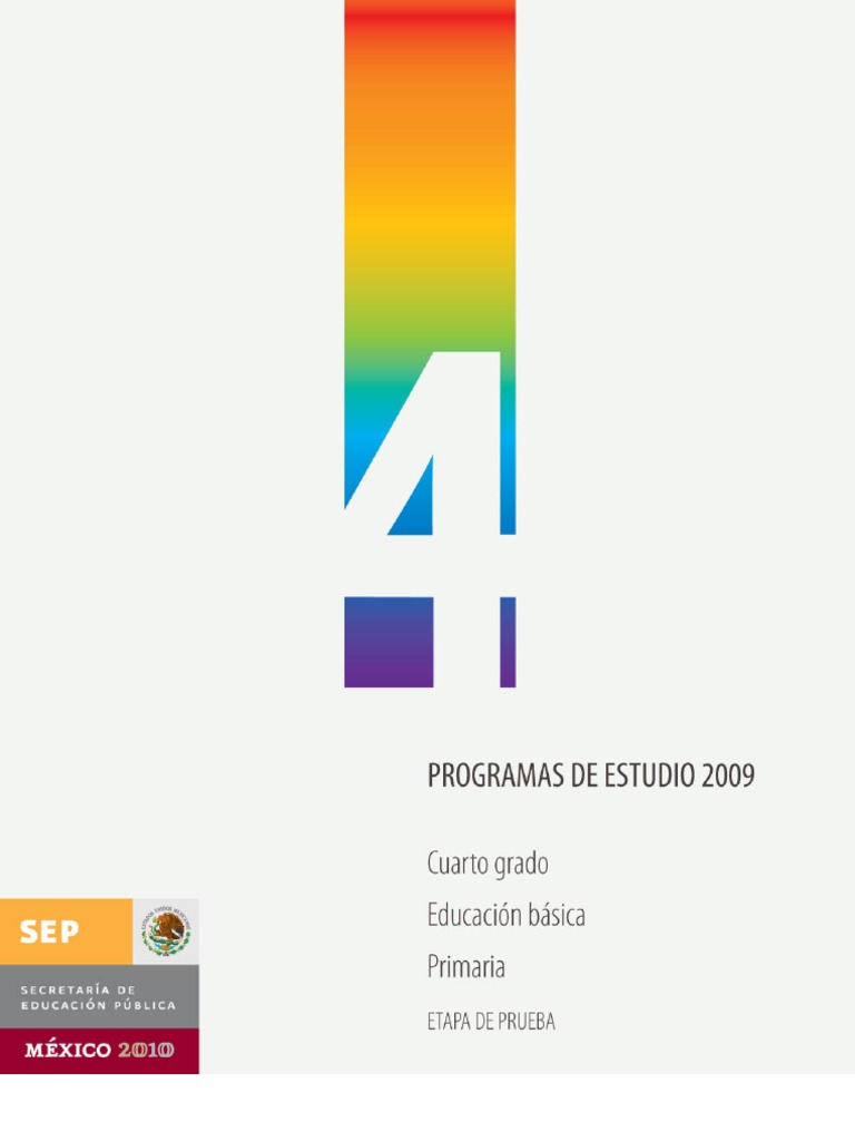 Programa Cuarto Grado | PDF | Educación primaria | Educación de la ...