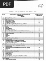 OBC A & B Caste List West Bengal 2025 | PDF | Social Groups Of India