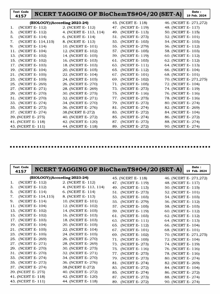 CLC Biochem 4 Sol | PDF