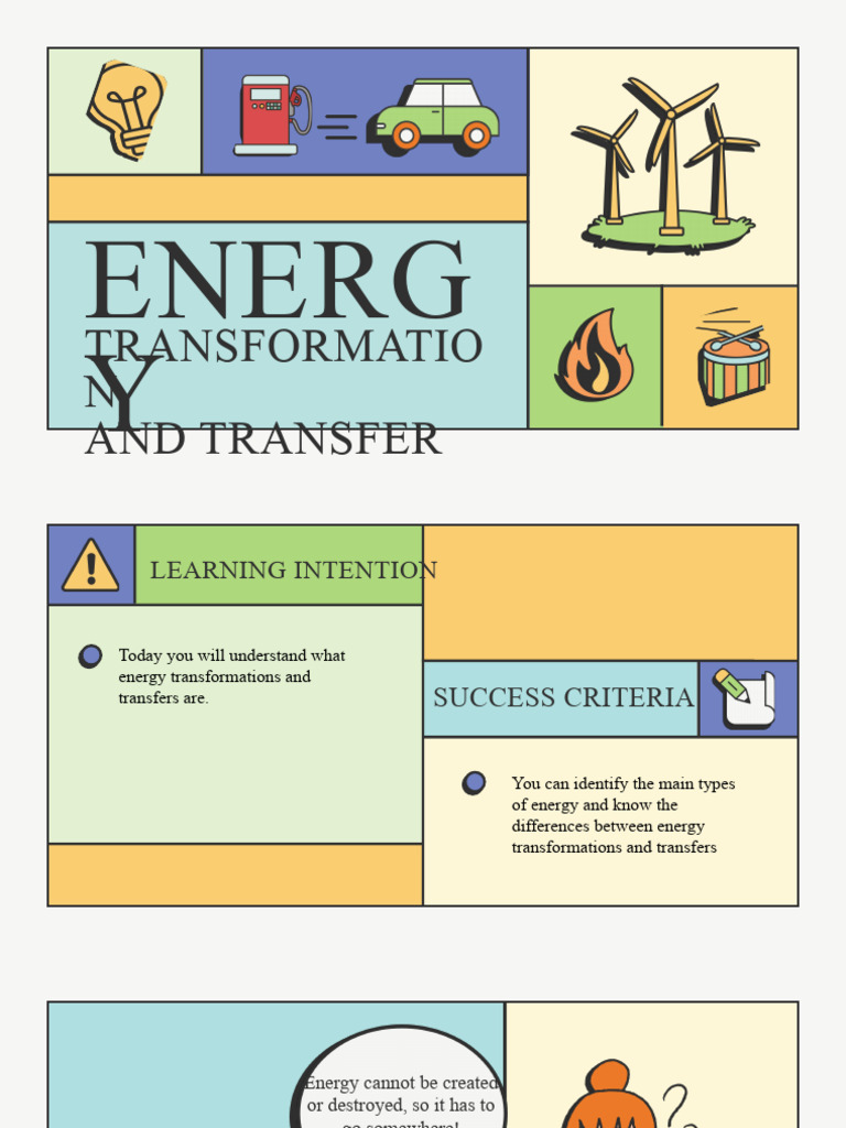 Energy Transfer vs. Transformation Explained | PDF | Chemistry | Heat