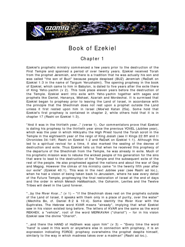 Book Of Ezekiel Ezekiel Book Of Ezekiel - 