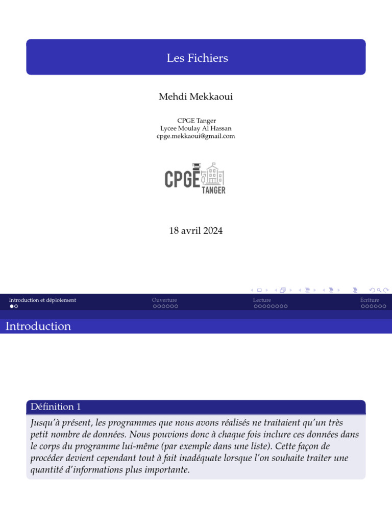 Guide sur la gestion des fichiers en Python | PDF | Fichier texte ...
