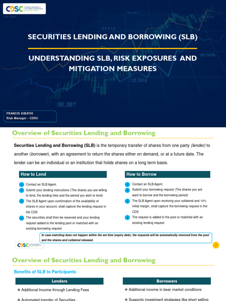 SLB Risk Exposures and Mitigation Measures | PDF | Securities Lending ...