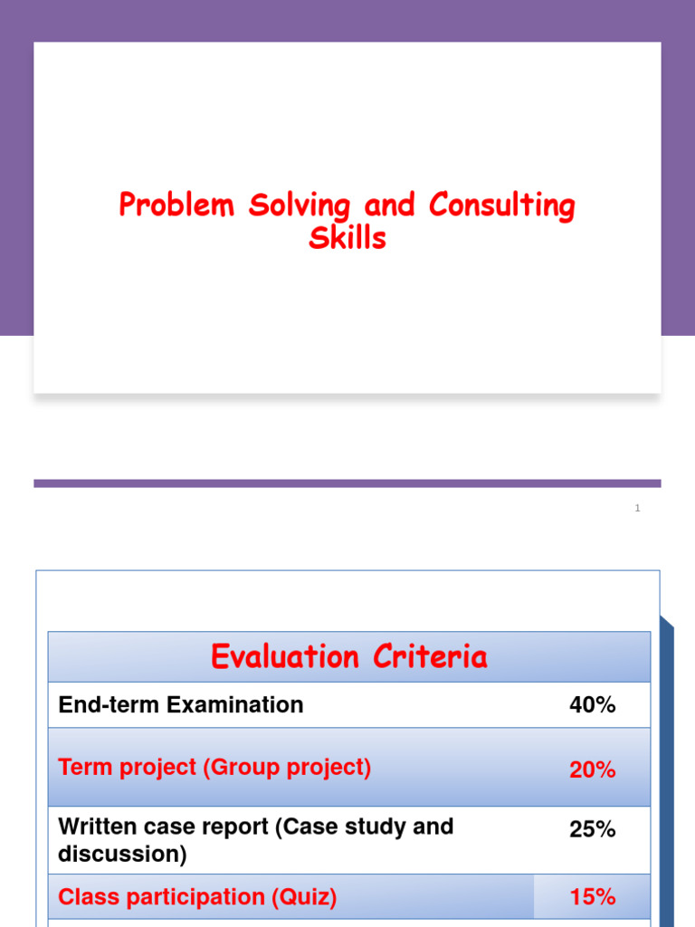 Consulting Skills and Problem Solving Guide | PDF | Consultant | Cognition
