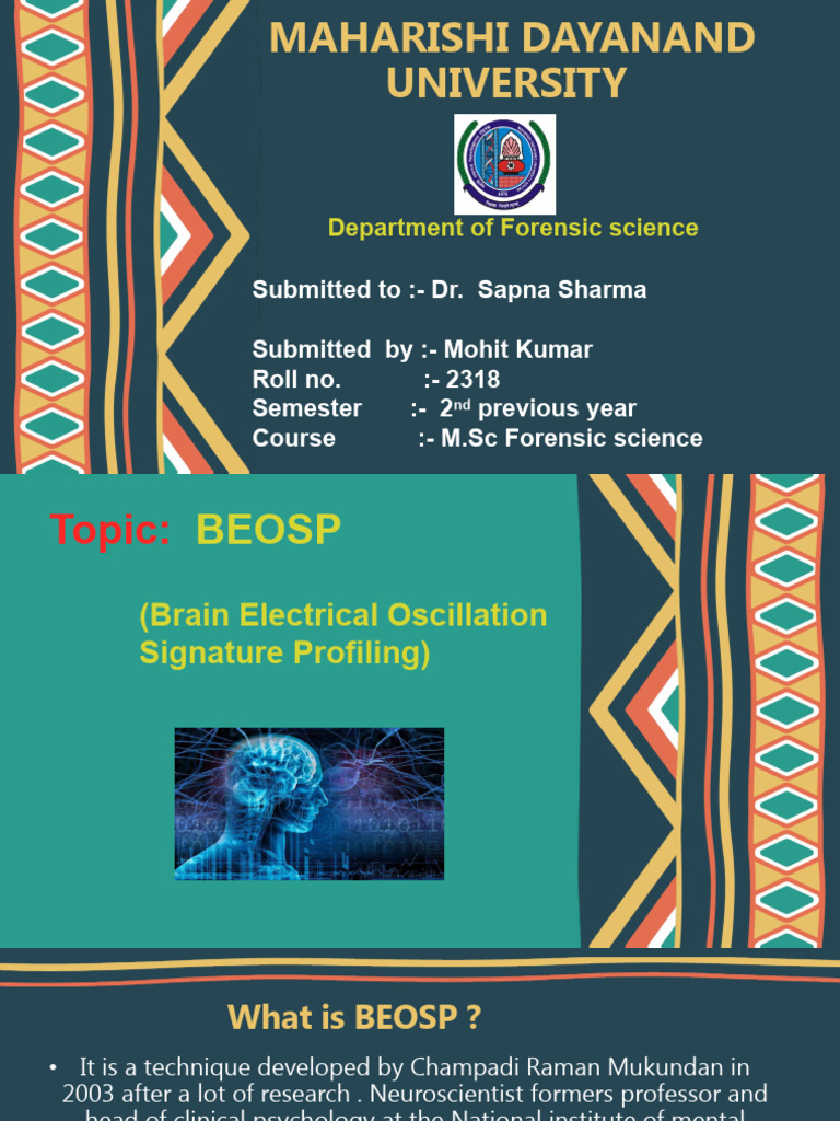 Understanding BEOSP in Forensic Psychology | PDF ...