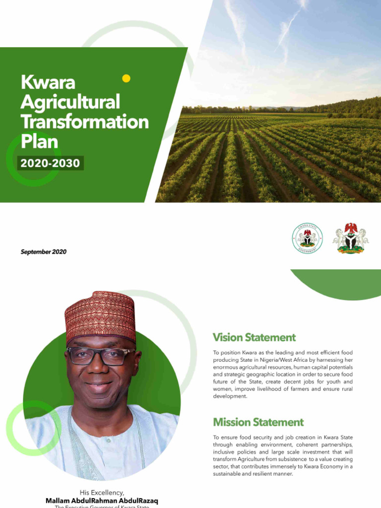 Kwara Agricultural Transformation Plan 2020-2030 | PDF | Agriculture ...
