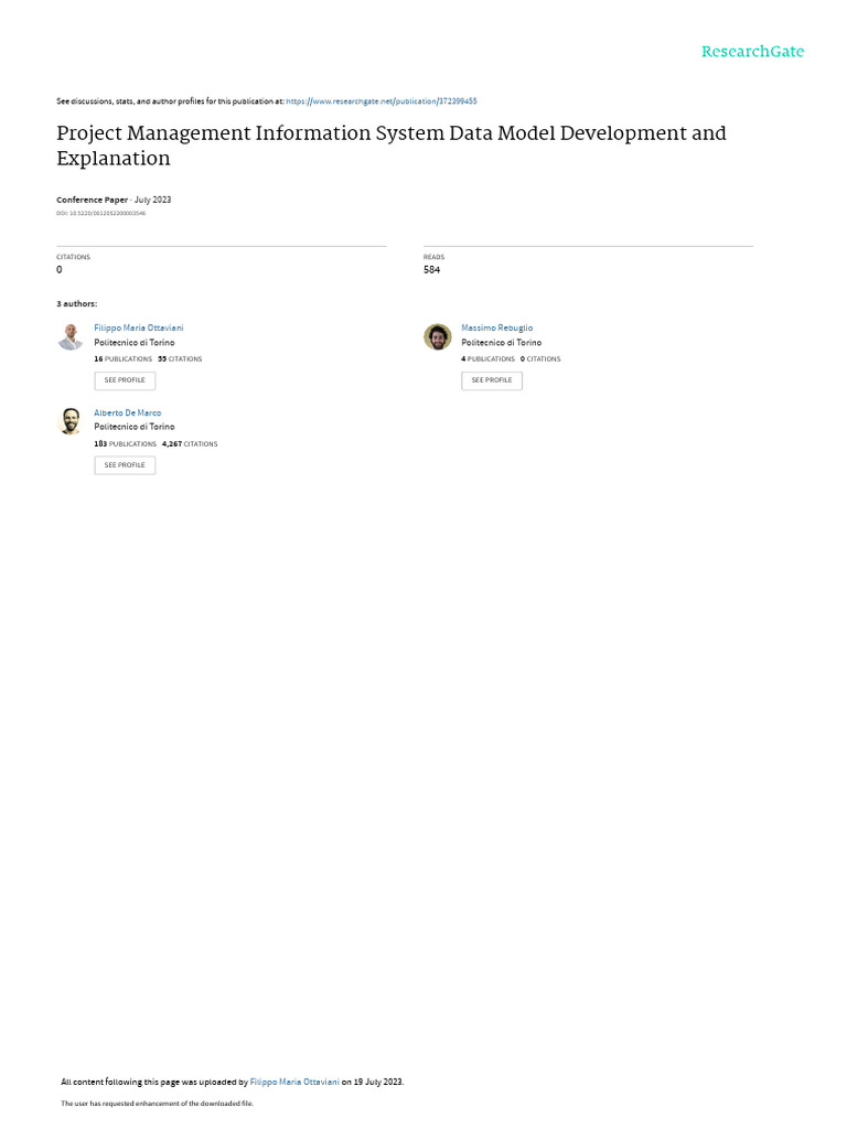 Project Management Information System Data Model Development and ...