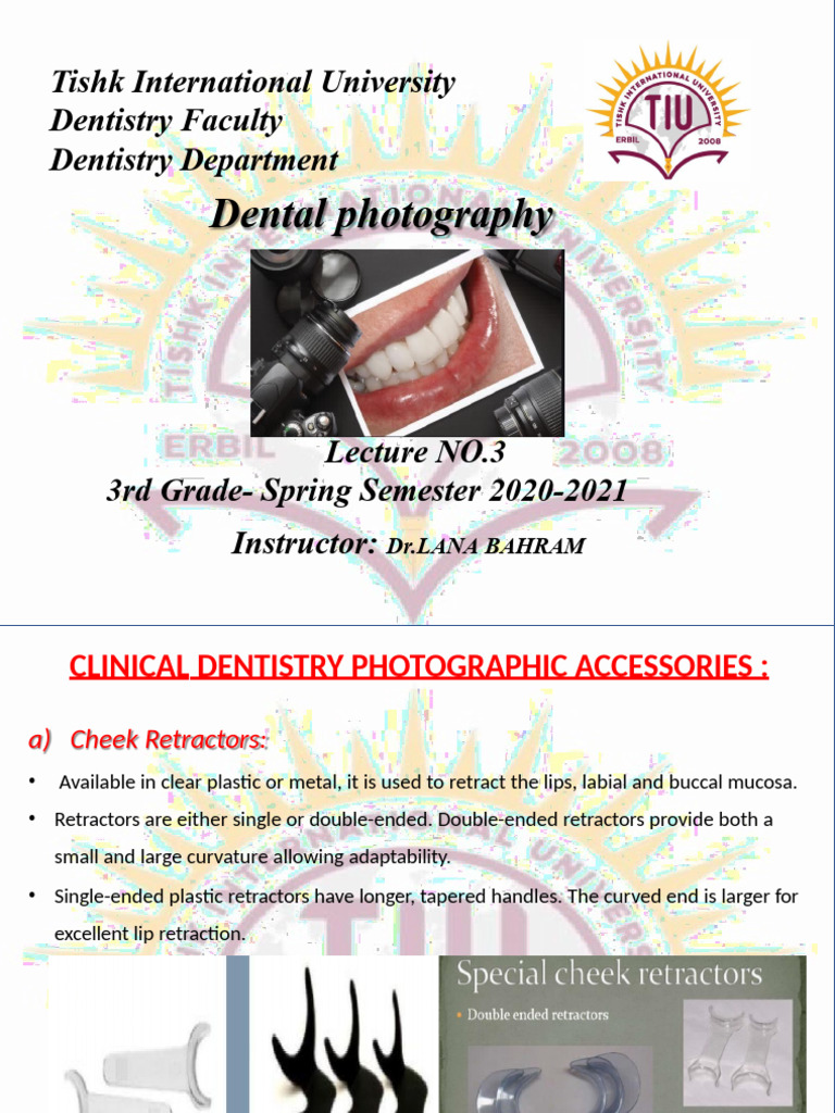 Dental Photography Techniques | PDF | Dental Anatomy | Dentistry Branches