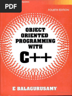 C++ by E Balagurusamy | PDF