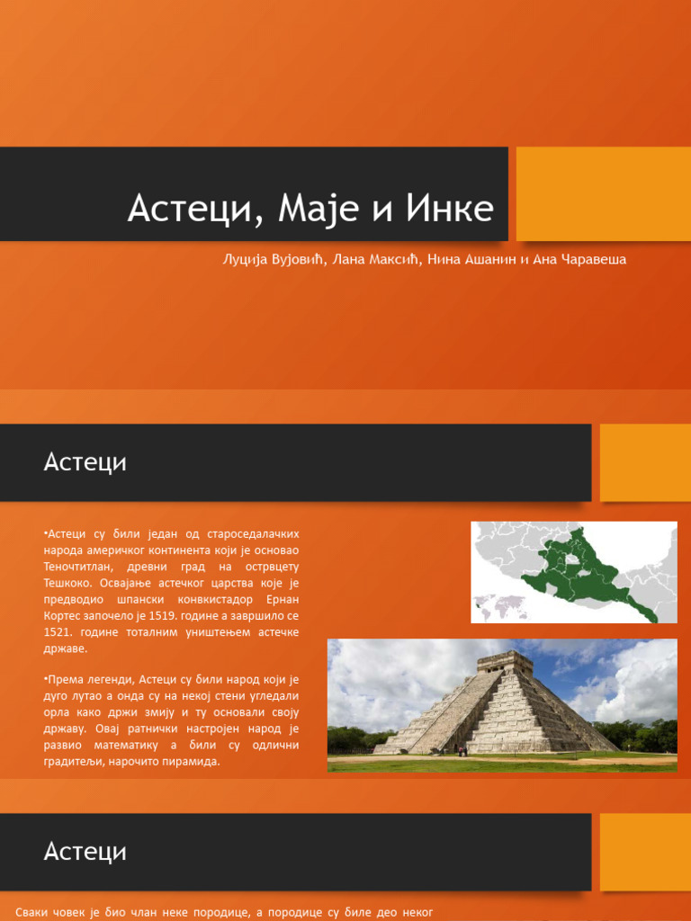 Asteci, Maje, Inke | PDF