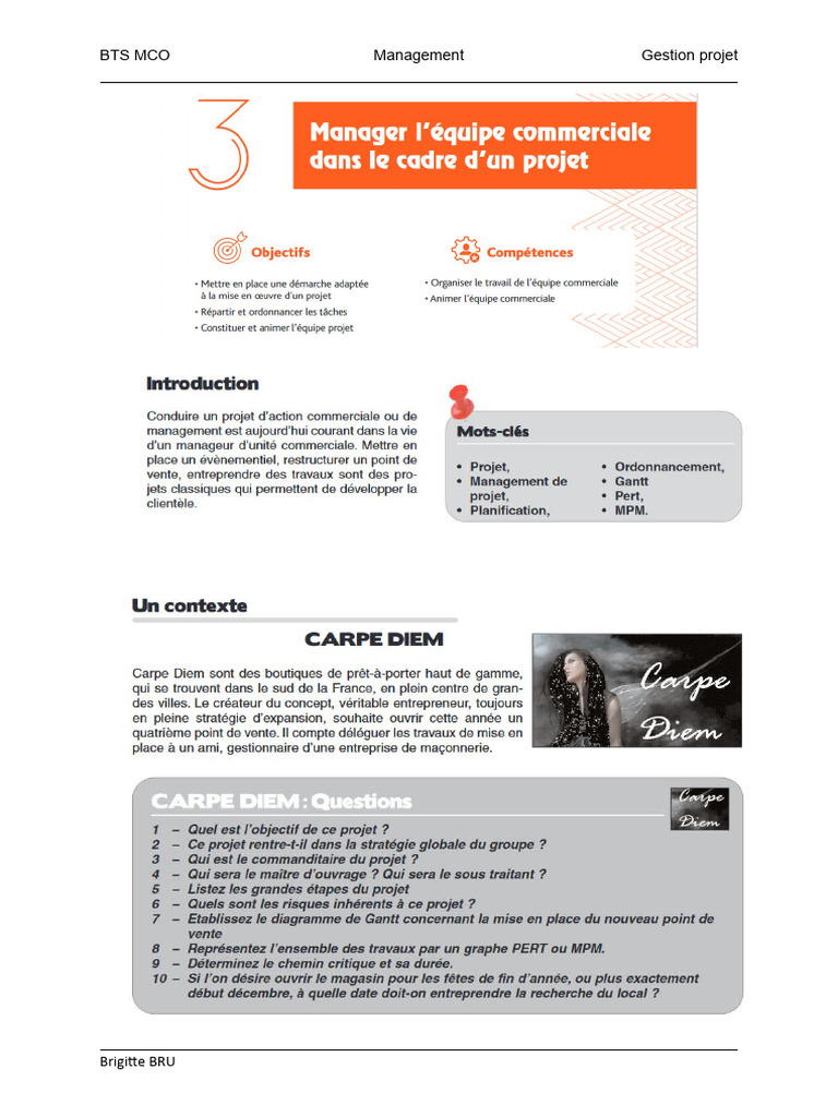 Gestion de Projet : Ouverture Magasin | PDF | Business
