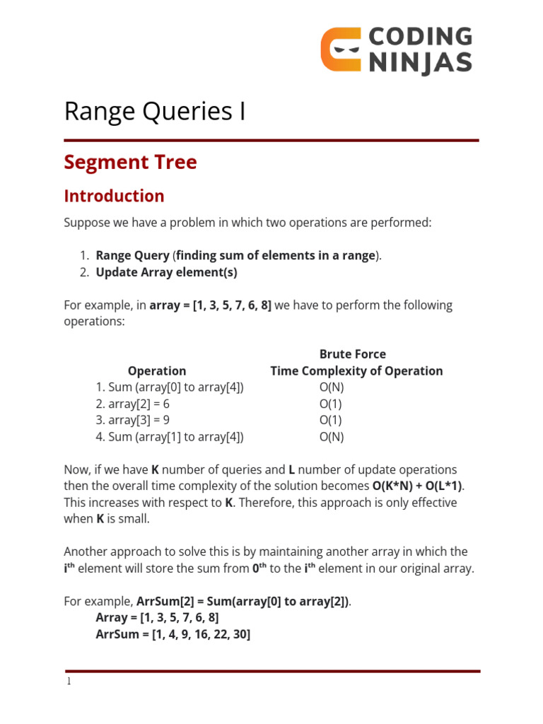 56.Range Query 1-NOTES | Download Free PDF | Theoretical Computer ...