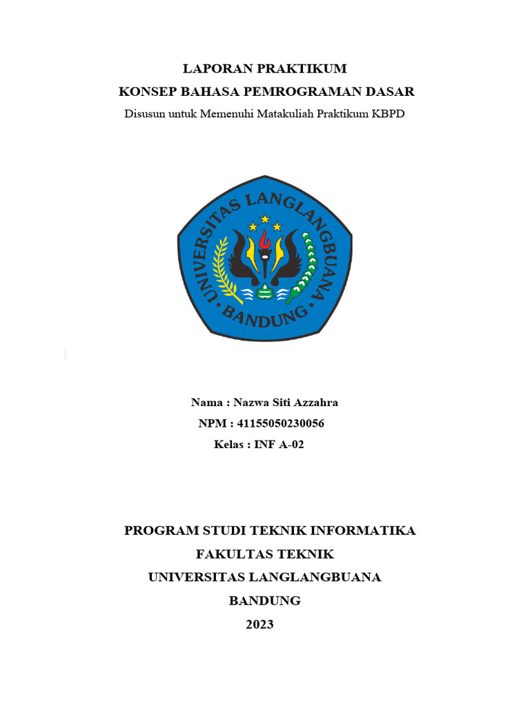 Praktikum Bahasa Pemrograman Java | PDF