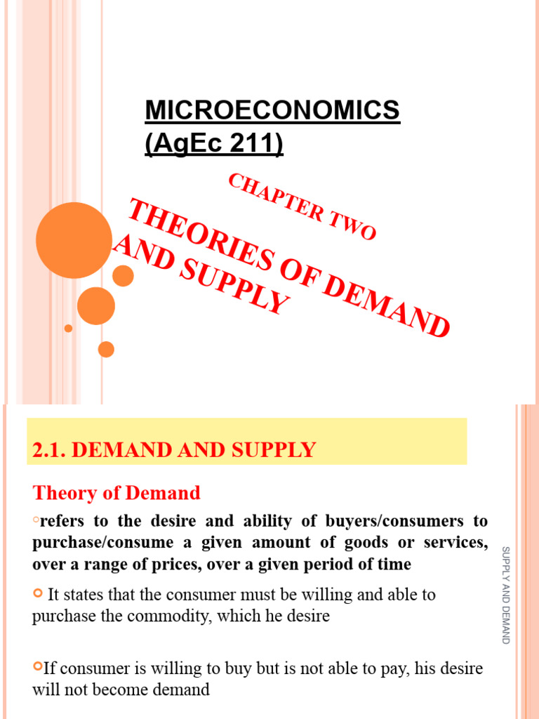 Chapter Two2 (3) Micro | PDF | Supply And Demand | Demand