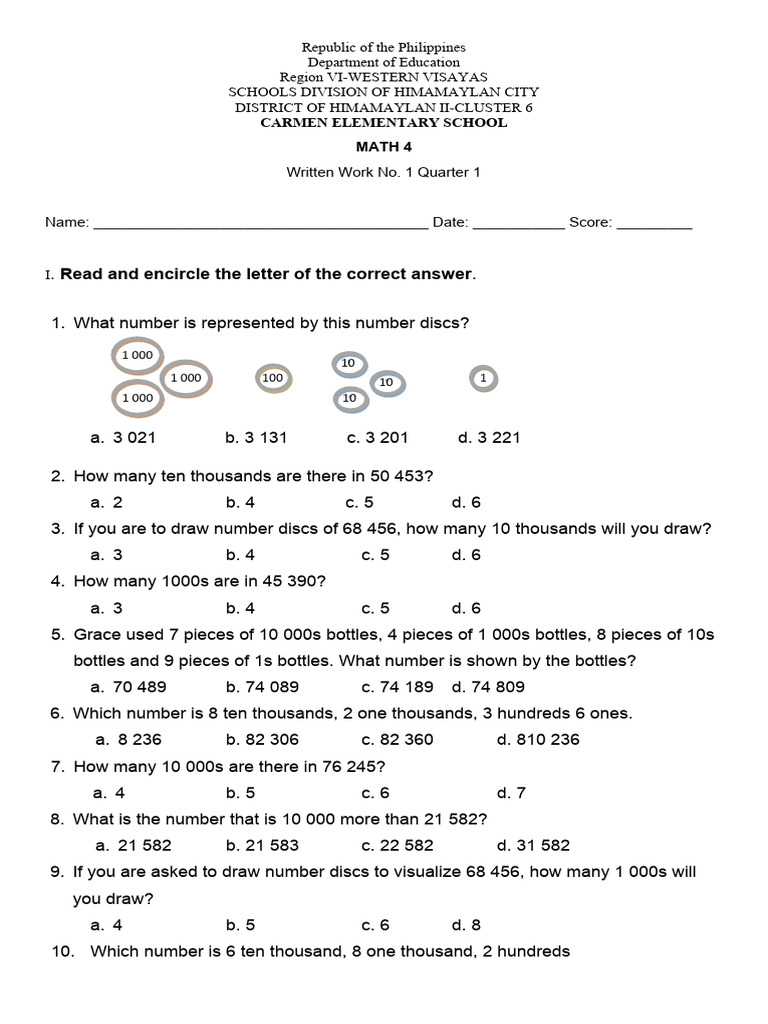 St math 4 no 1 pdf written communication symbols
