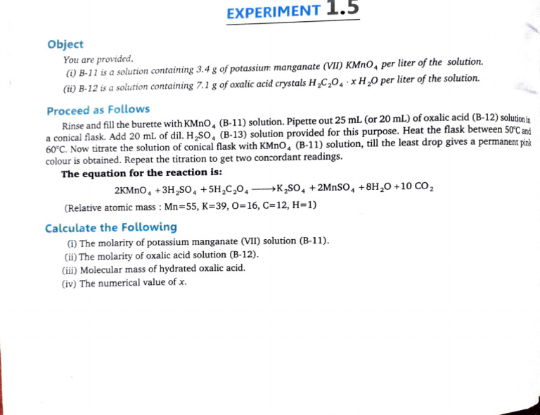 Chemistry Titration Practical | PDF | Titration | Chemistry