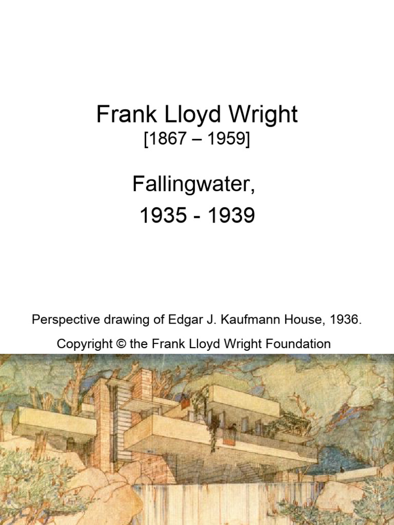Frank Lloyd Wright Fallingwater | PDF
