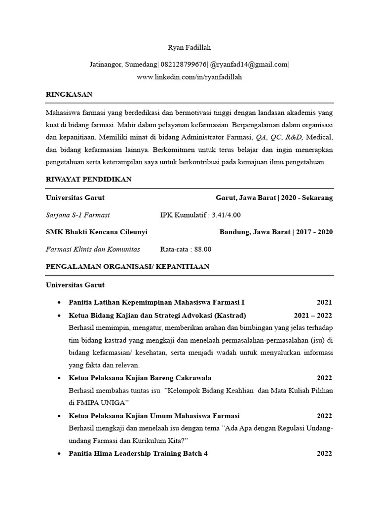 Cv msib pdf