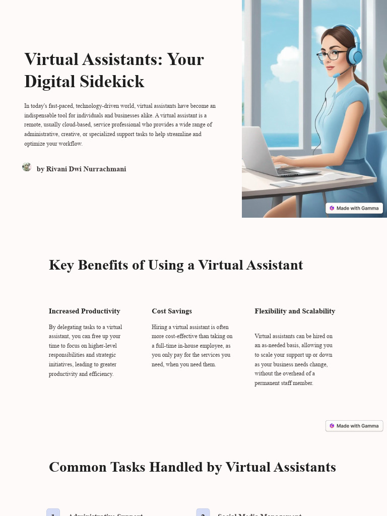 Virtual Assistants: Your Digital Sidekick | PDF | Human Communication ...