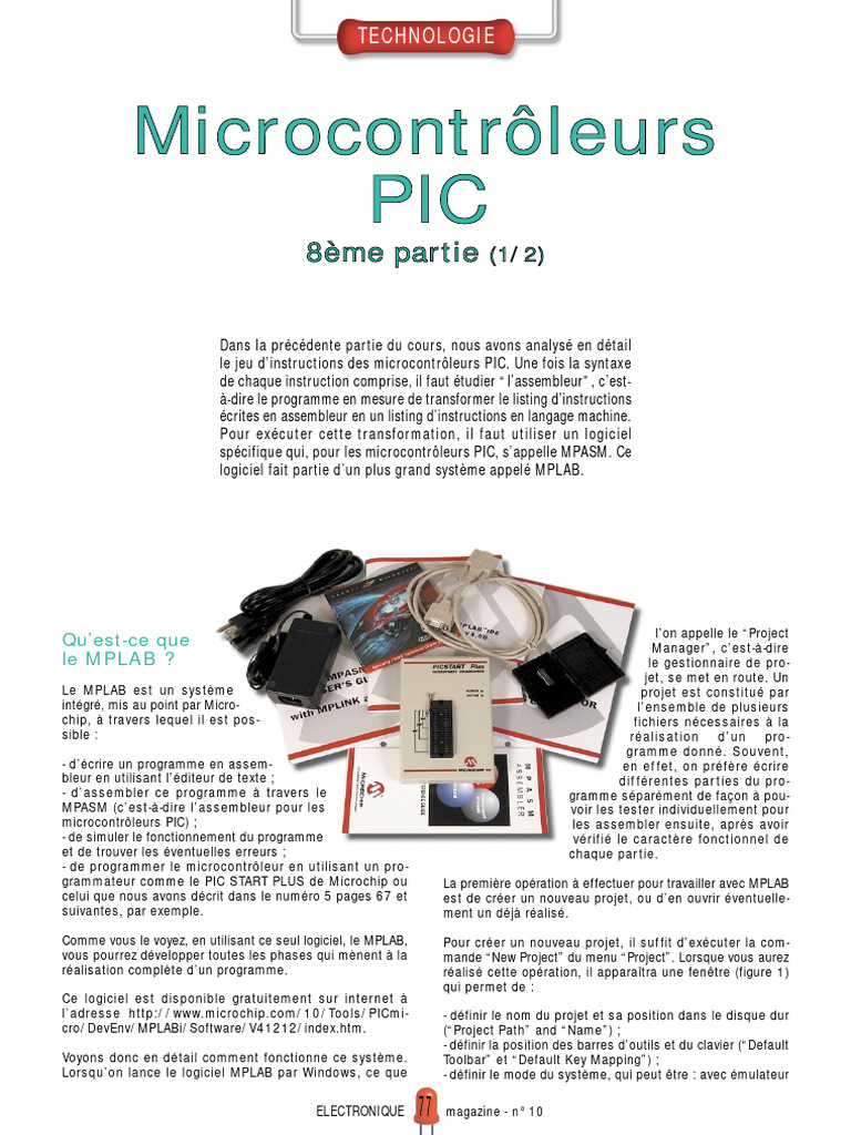 Introduction à MPLAB pour PIC | PDF | De base | Microcontrôleur