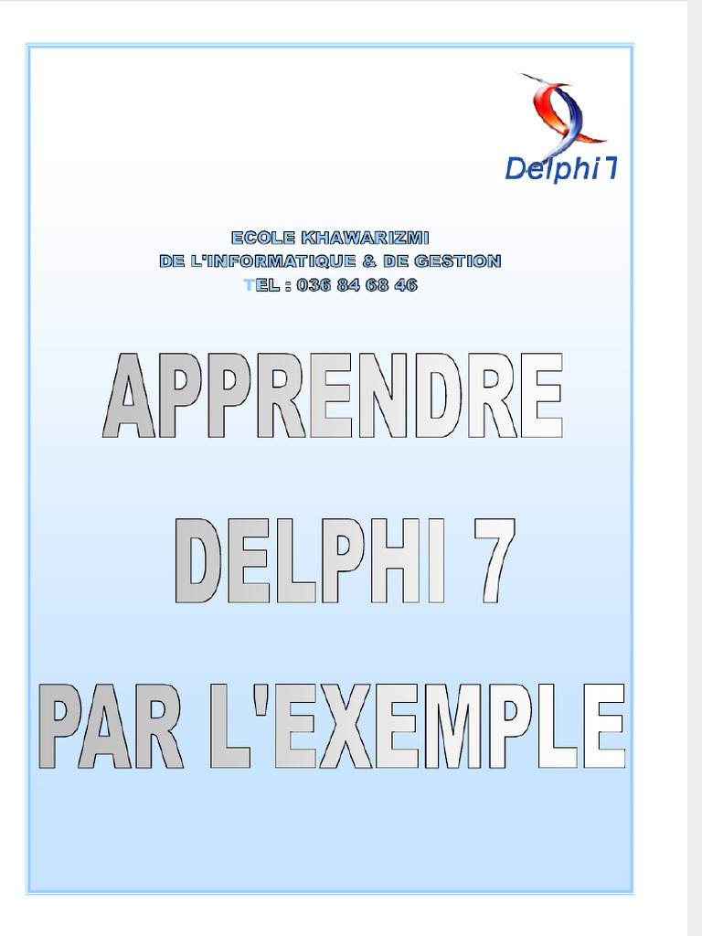 Guide complet sur Delphi 7 et SQL | PDF | Fichier informatique ...