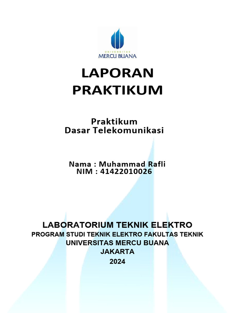 Modul Praktikum Dasar Telekomunikasi Pdf