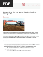 Sloping & Benching - Excavation | PDF | Slope | Earth Sciences