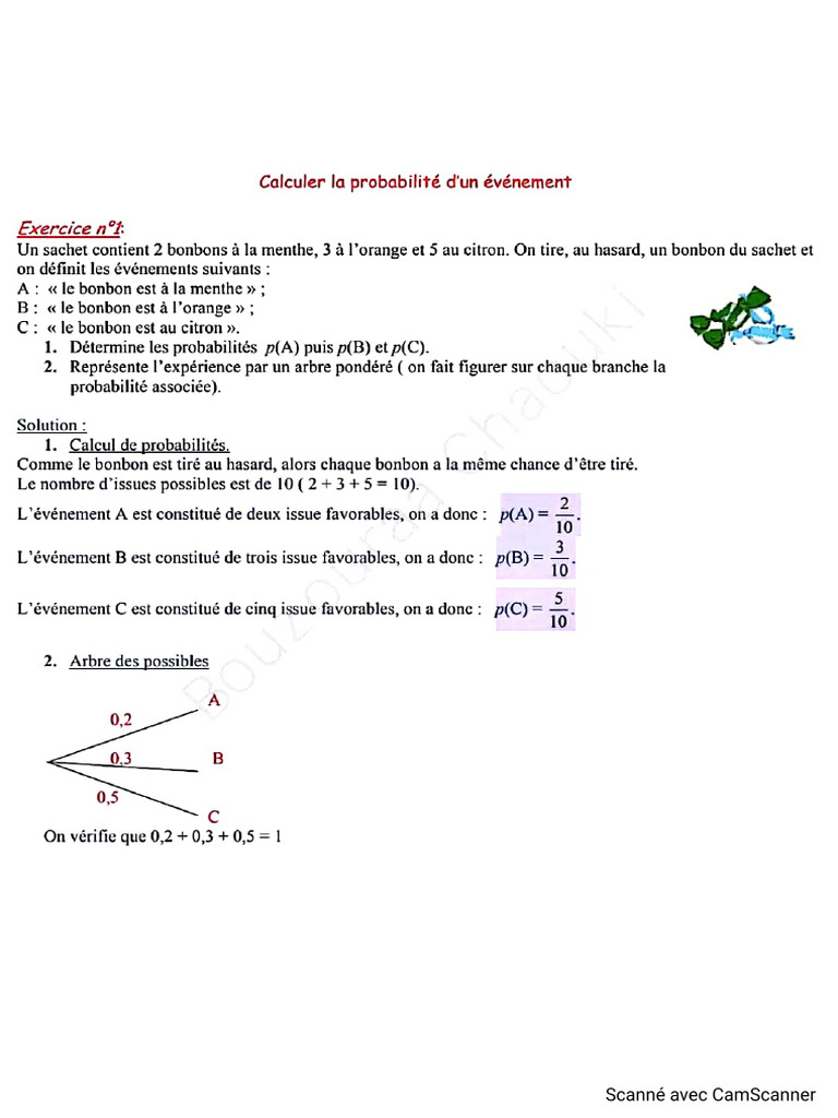 Exercices corrig s probabilit pdf