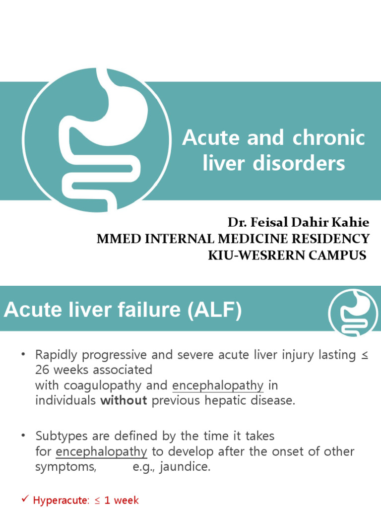 Acute and Chronic Liver Disorders Guide | PDF | Hepatitis | Cirrhosis