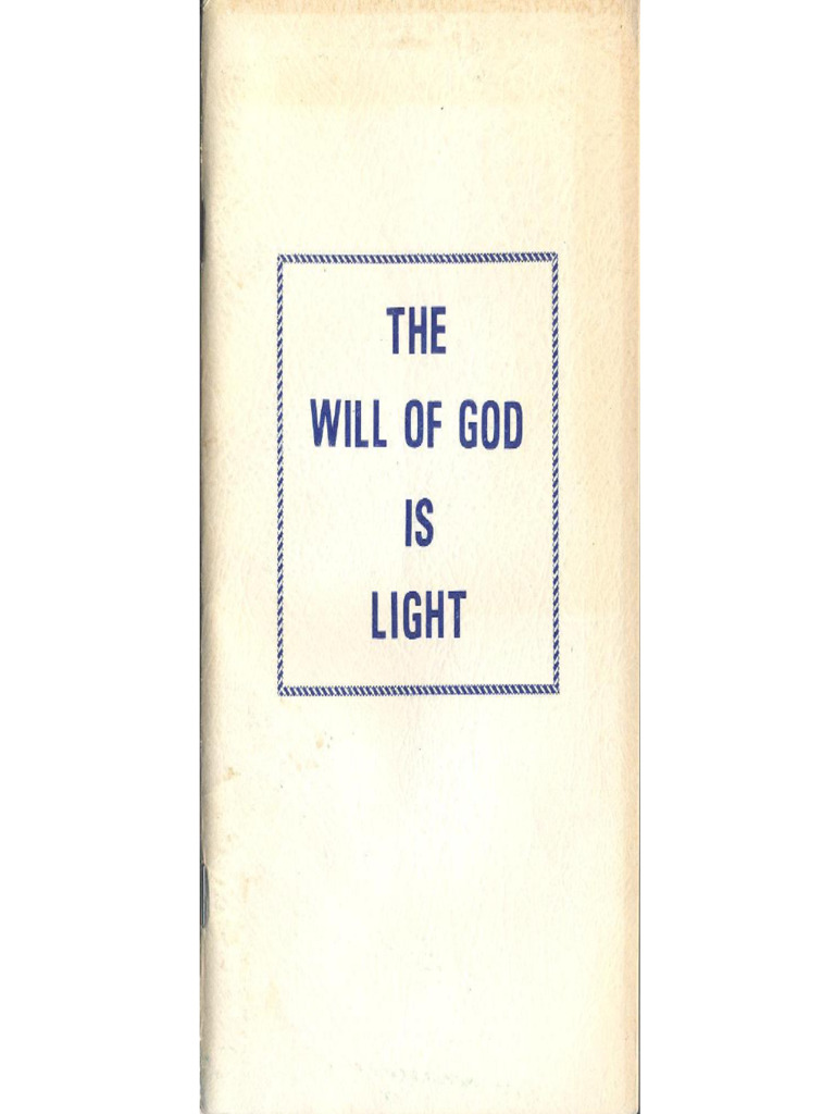 The Will of GOD | PDF
