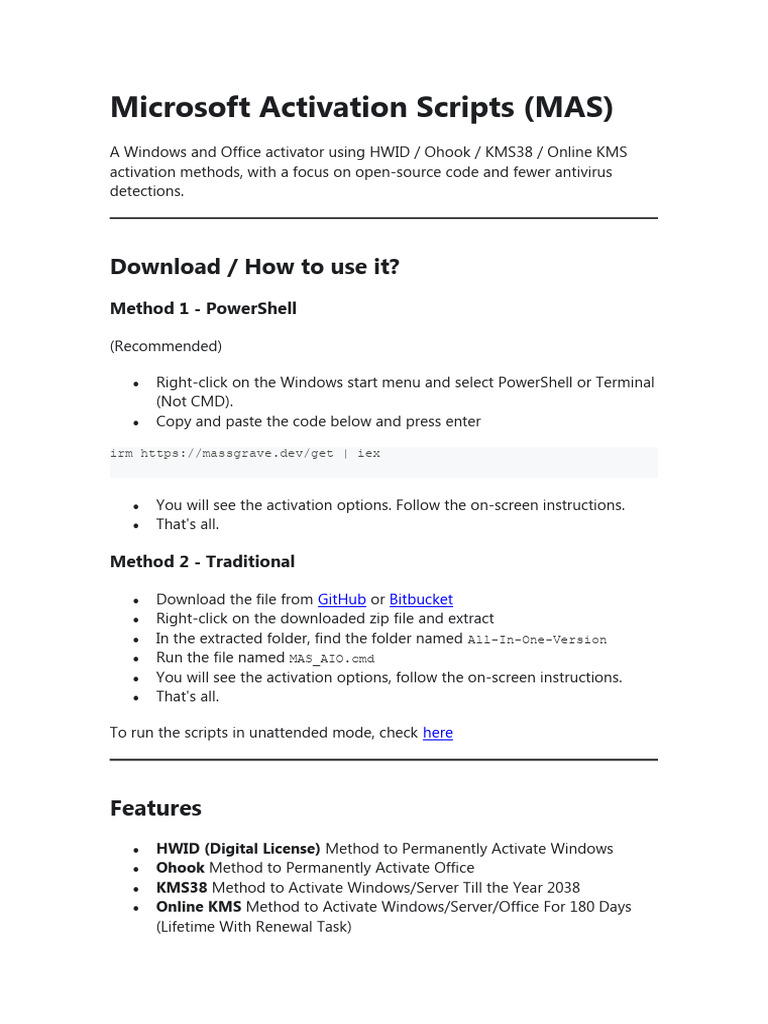 Microsoft Activation Scripts | PDF