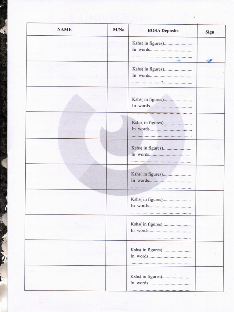 Bosa Form | PDF