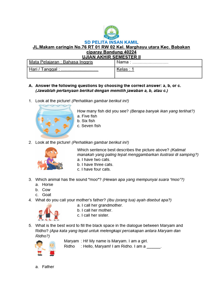 Persiapan Optimal: Panduan Lengkap Download Soal UAS Kelas 1 Semester 2 Kurikulum 2013